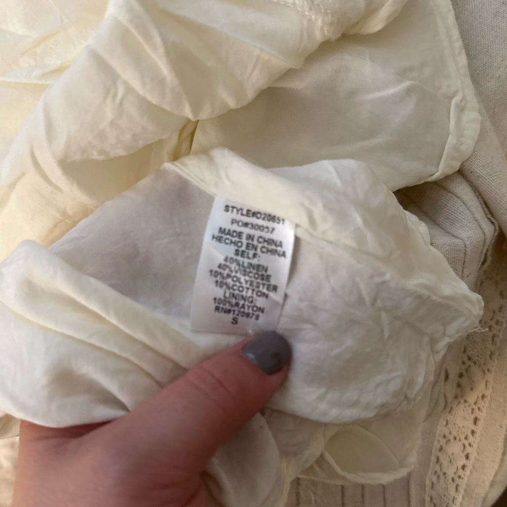 Linen layered Entro Dress - Picture 6 of 6